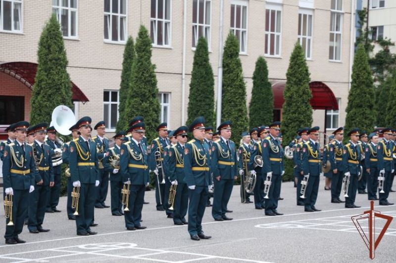 Смотр-конкурс военных оркестров проходит в Северо-Кавказском округе Росгвардии.