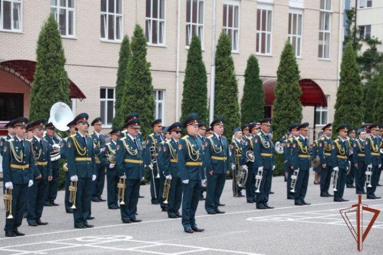 Смотр-конкурс военных оркестров проходит в Северо-Кавказском округе Росгвардии. Смотр-конкурс военных оркестров проходит в Северо-Кавказском округе Росгвардии.